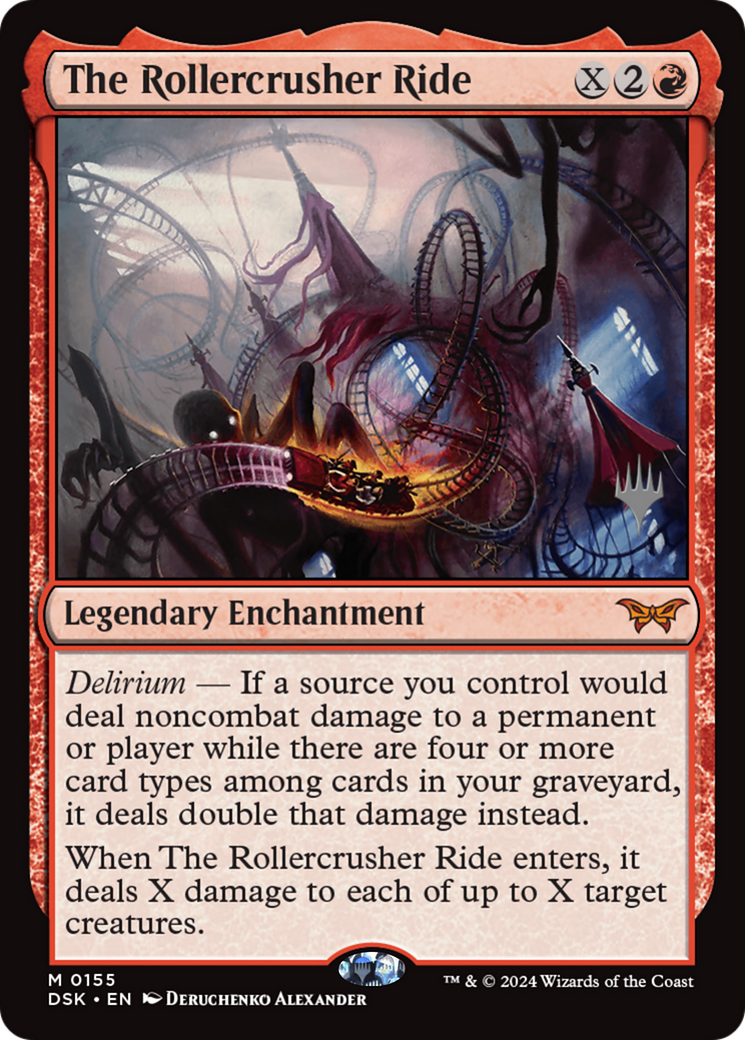 The Rollercrusher Ride (0155) (Promo Pack) [Duskmourn: House of Horror Promos] Foil