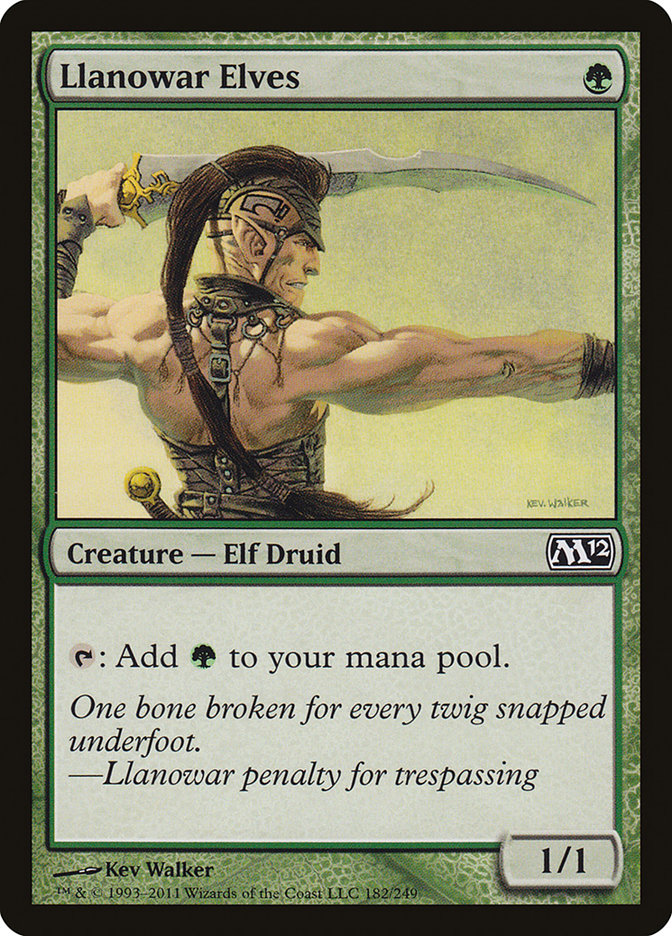 Llanowar Elves [Magic 2012] Foil