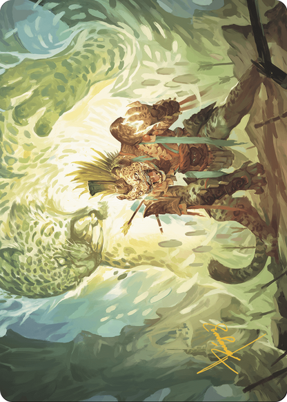 Might of the Ancestors // Might of the Ancestors  [The Lost Caverns of Ixalan Art Series] (Borderless) Foil
