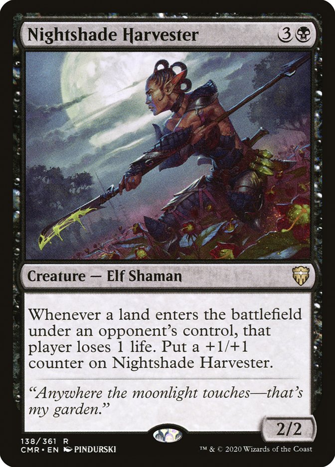 Nightshade Harvester [Commander Legends] Foil