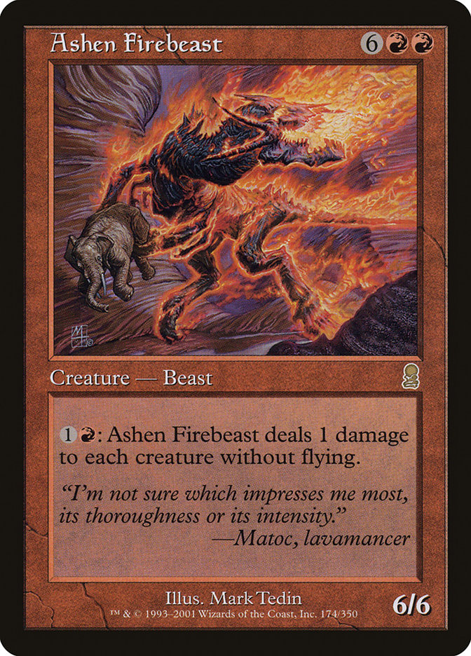 Ashen Firebeast [Odyssey] Foil