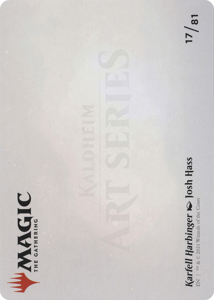 Karfell Harbinger // Karfell Harbinger  [Art Series: Kaldheim] (Borderless) Foil