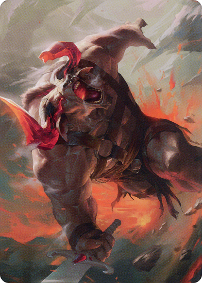 Furious Bellow // Furious Bellow  [Dominaria United Art Series] (Borderless)