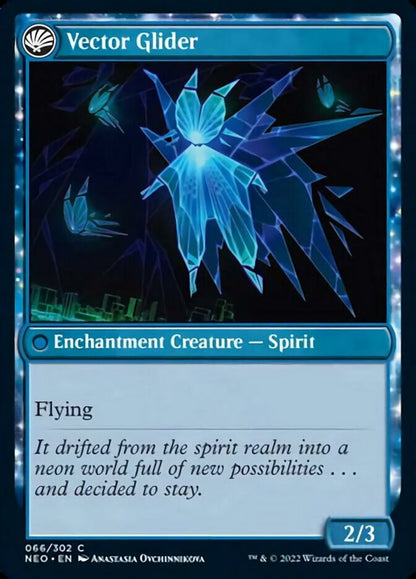The Modern Age // Vector Glider [Kamigawa: Neon Dynasty] Foil