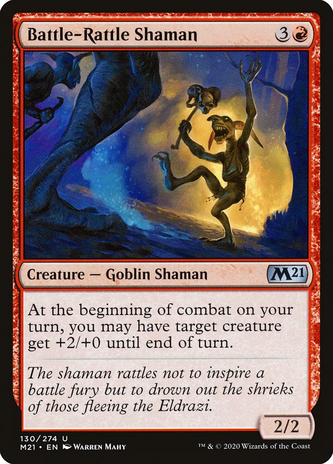 Battle-Rattle Shaman [Core Set 2021] Foil