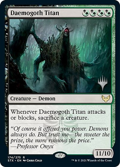 Daemogoth Titan (Promo Pack) [Strixhaven: School of Mages Promos] Foil