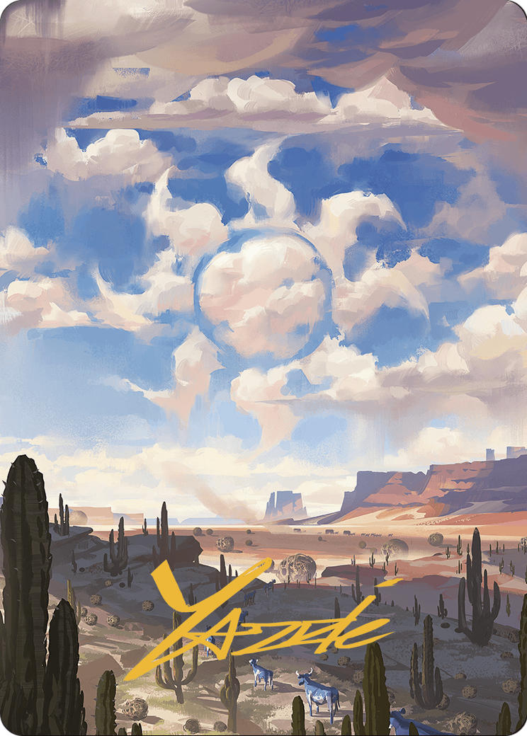 Plains // Plains  [Outlaws of Thunder Junction Art Series] (Borderless) Foil