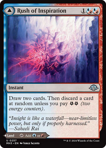 Rush of Inspiration // Crackling Falls [Modern Horizons 3] Foil