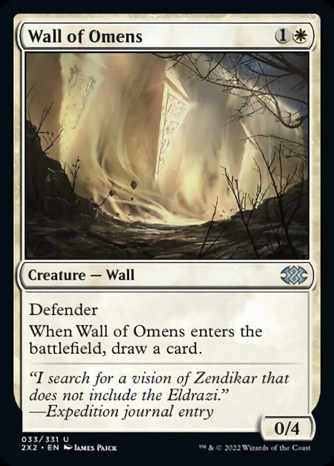 Wall of Omens [Double Masters 2022] Foil