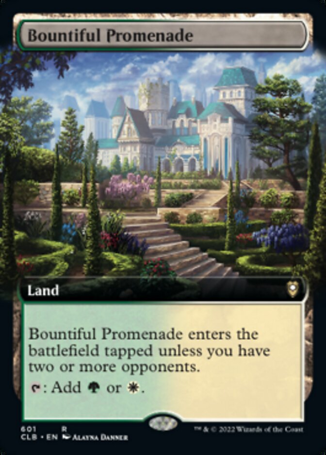 Bountiful Promenade (Extended Art) [Commander Legends: Battle for Baldur's Gate] Foil
