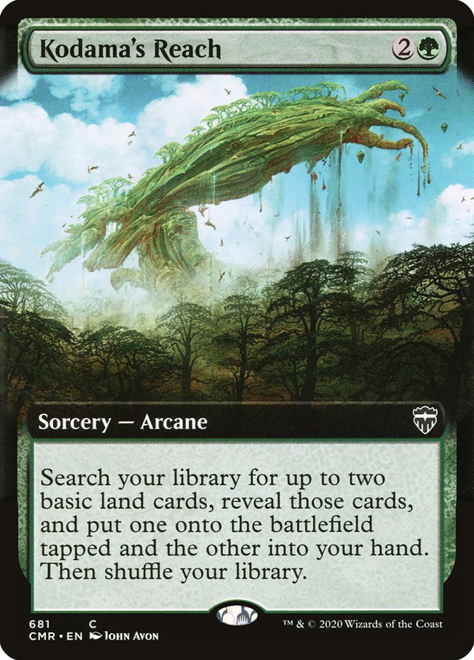 Kodama's Reach (Extended Art) [Commander Legends] Foil