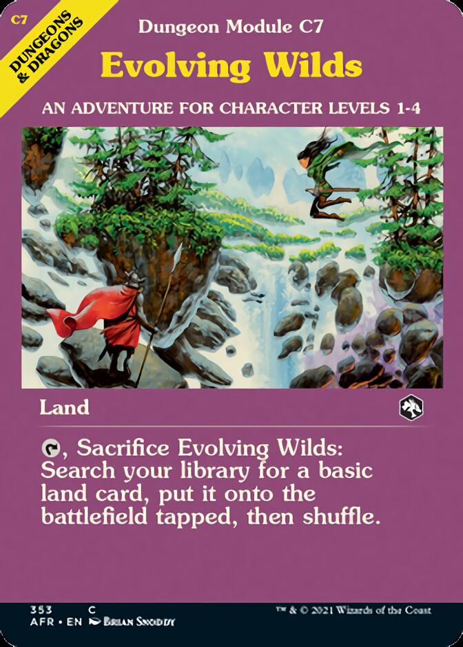 Evolving Wilds (Dungeon Module) [Dungeons & Dragons: Adventures in the Forgotten Realms] Foil