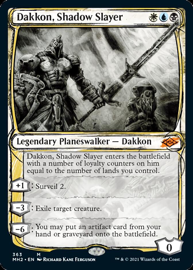 Dakkon, Shadow Slayer (Sketch) [Modern Horizons 2] Foil
