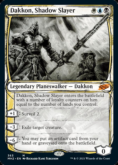 Dakkon, Shadow Slayer (Sketch) [Modern Horizons 2] Foil