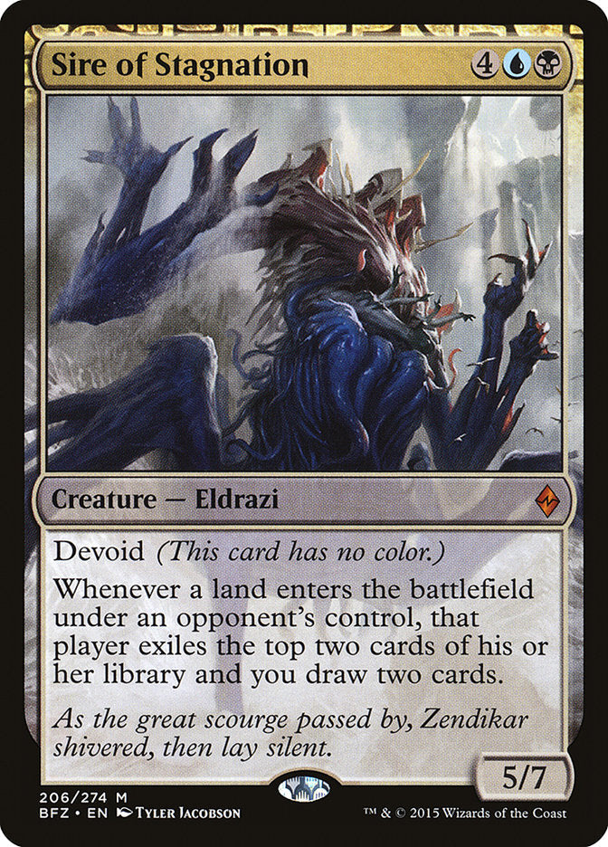 Sire of Stagnation [Battle for Zendikar] Foil