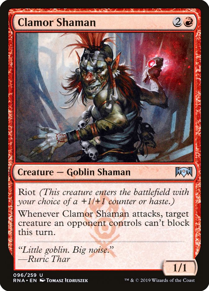 Clamor Shaman [Ravnica Allegiance] Foil