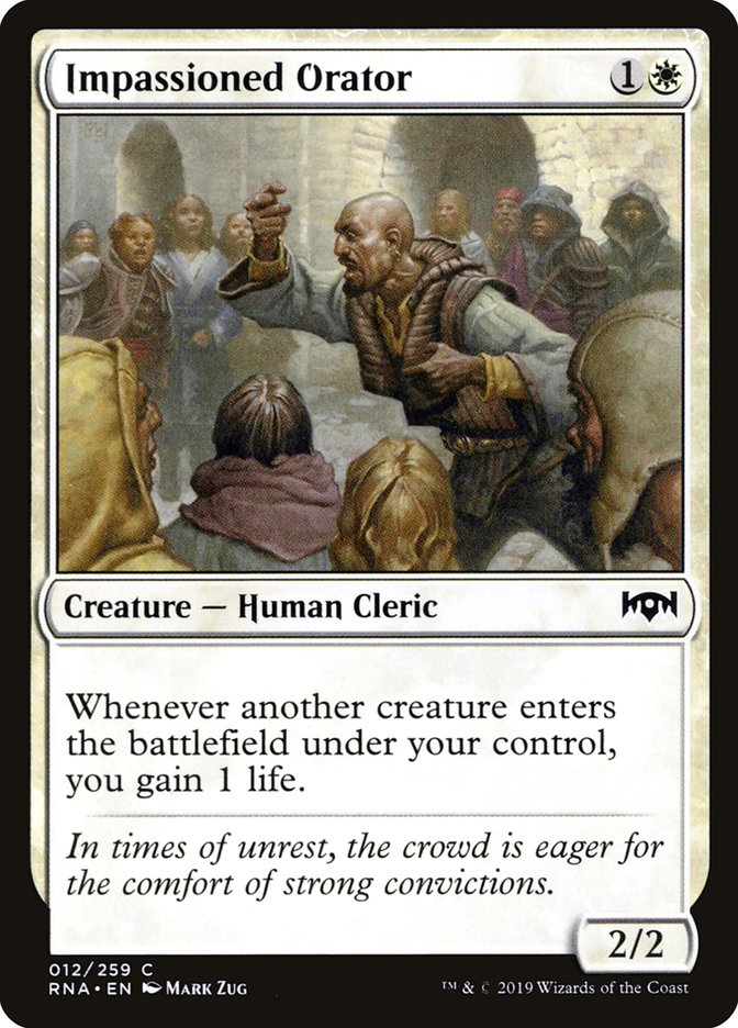 Impassioned Orator [Ravnica Allegiance] Foil