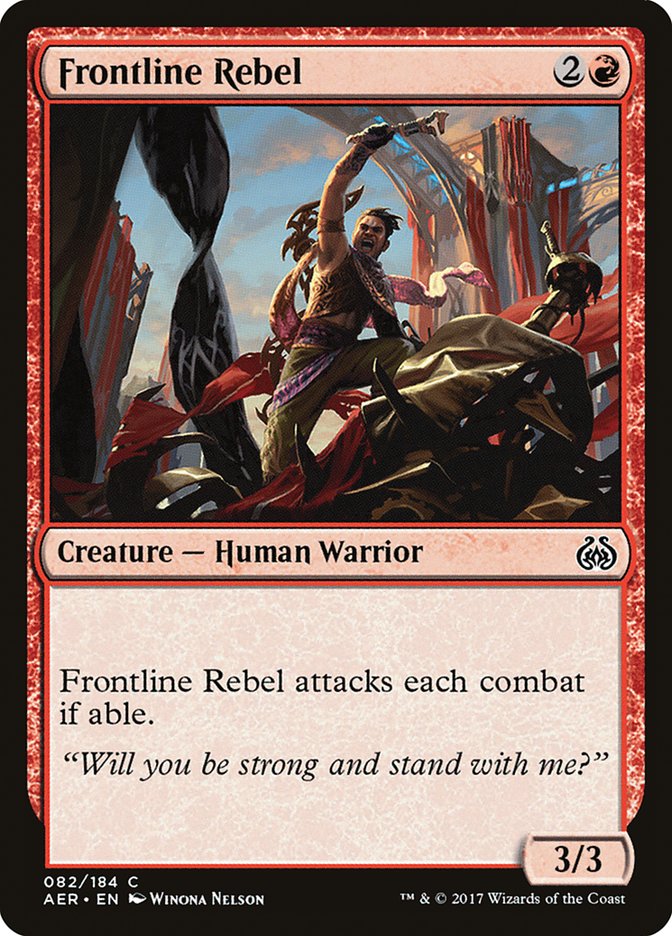 Frontline Rebel [Aether Revolt] Foil