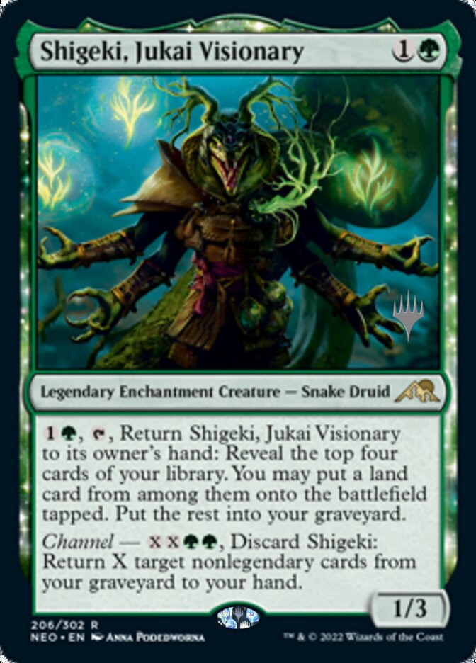 Shigeki, Jukai Visionary (Promo Pack) [Kamigawa: Neon Dynasty Promos] Foil