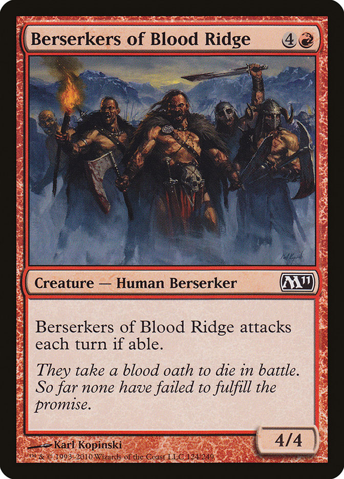 Berserkers of Blood Ridge [Magic 2011] Foil