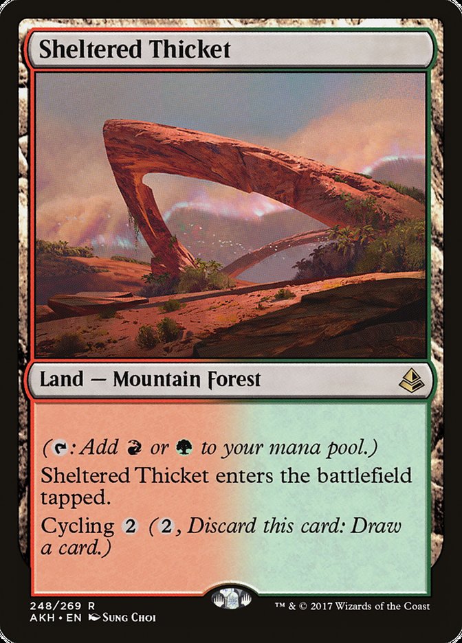 Sheltered Thicket [Amonkhet] Foil