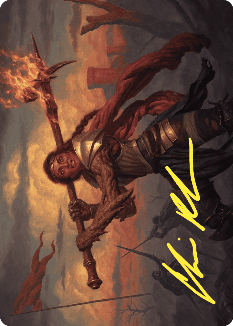 Imodane, the Pyrohammer // Imodane, the Pyrohammer  [Wilds of Eldraine Art Series] (Borderless)
