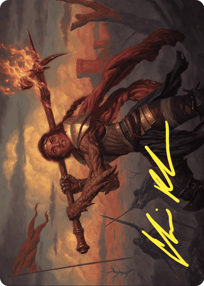 Imodane, the Pyrohammer // Imodane, the Pyrohammer  [Wilds of Eldraine Art Series] (Borderless)