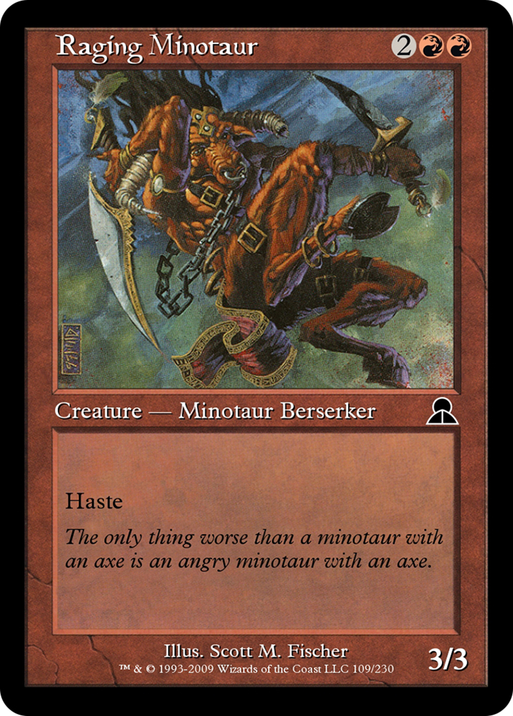 Raging Minotaur  [Masters Edition III] Foil
