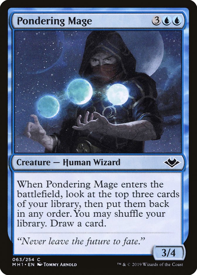 Pondering Mage [Modern Horizons] Foil