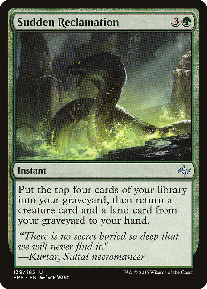 Sudden Reclamation [Fate Reforged] Foil