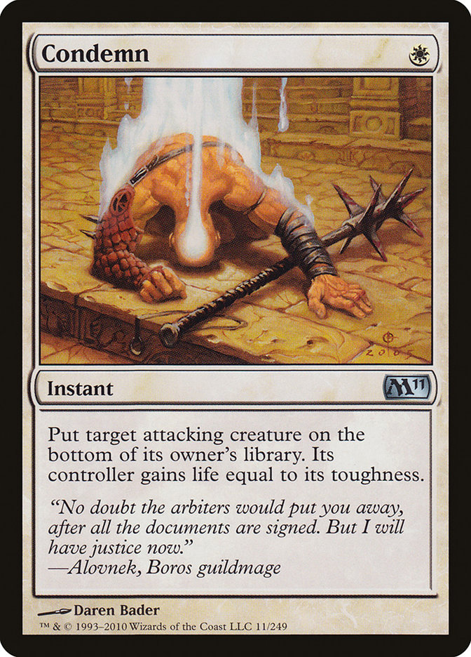 Condemn [Magic 2011] Foil