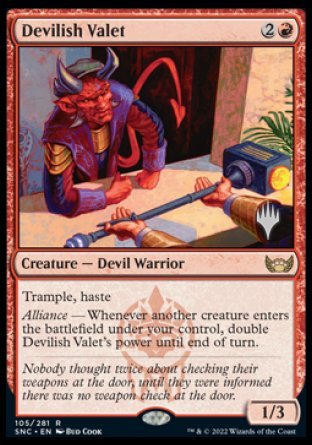 Devilish Valet (Promo Pack) [Streets of New Capenna Promos] Foil