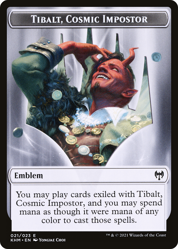 Tibalt, Cosmic Impostor Emblem  [Kaldheim Tokens]