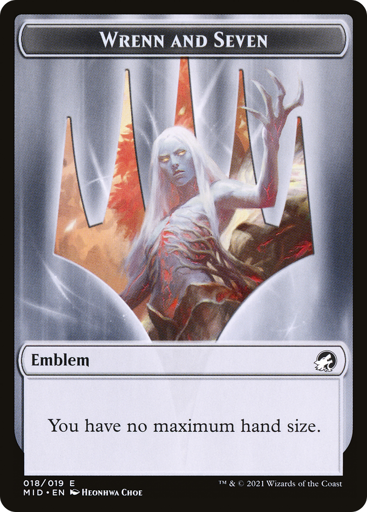 Wrenn and Seven Emblem  [Innistrad: Midnight Hunt Tokens] Foil