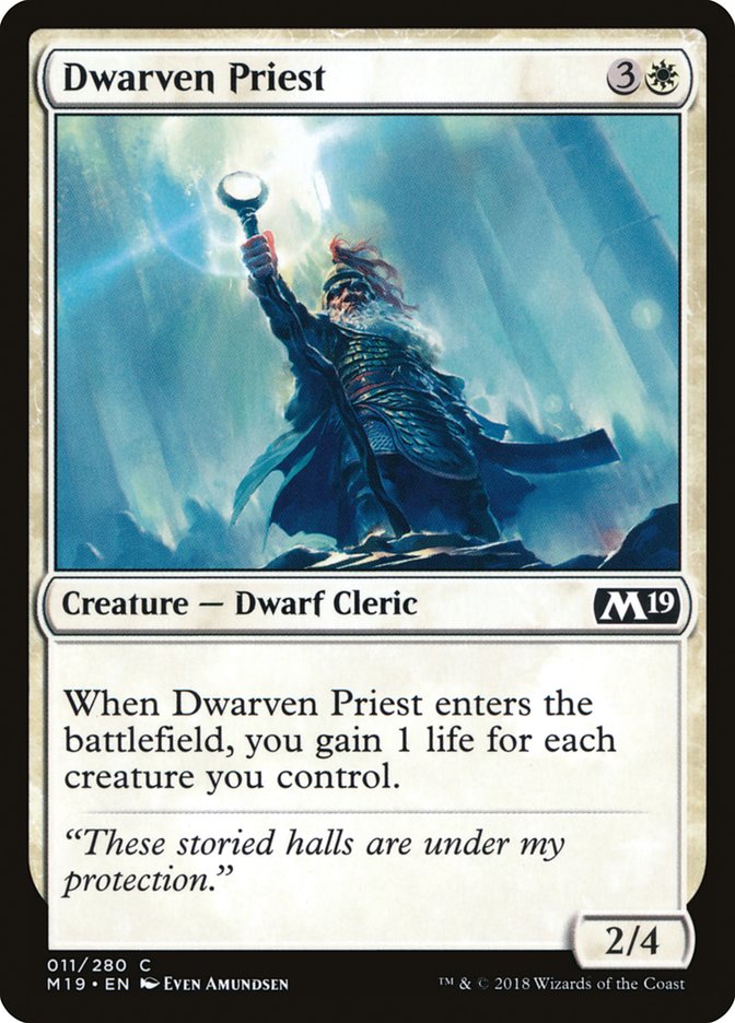 Dwarven Priest [Core Set 2019] Foil