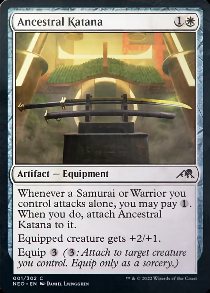 Ancestral Katana [Kamigawa: Neon Dynasty] Foil