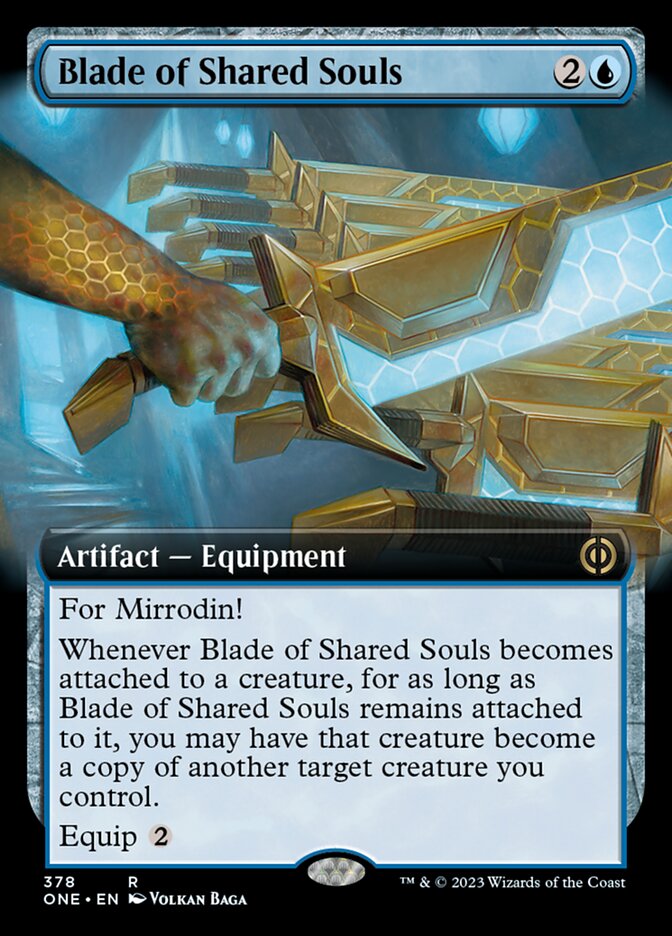 Blade of Shared Souls (Extended Art) [Phyrexia: All Will Be One] Foil