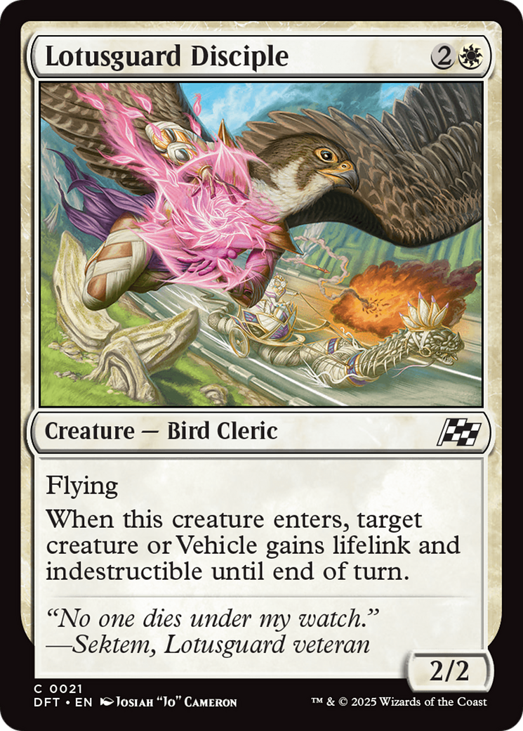 Lotusguard Disciple [Aetherdrift] Foil