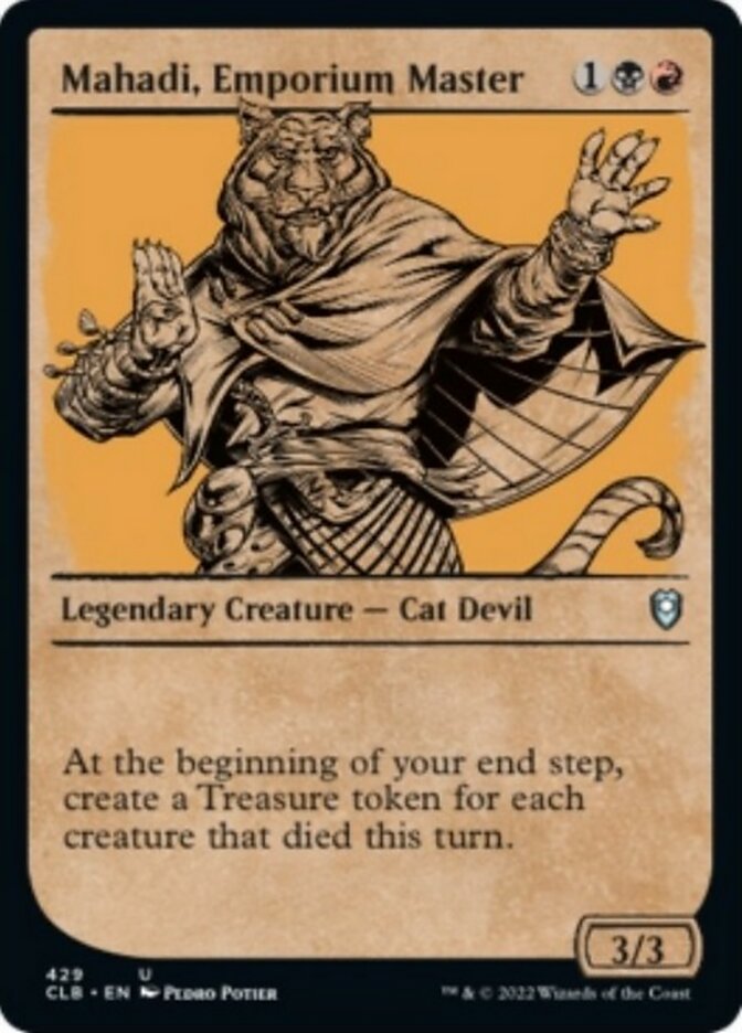 Mahadi, Emporium Master (Showcase) [Commander Legends: Battle for Baldur's Gate] Foil