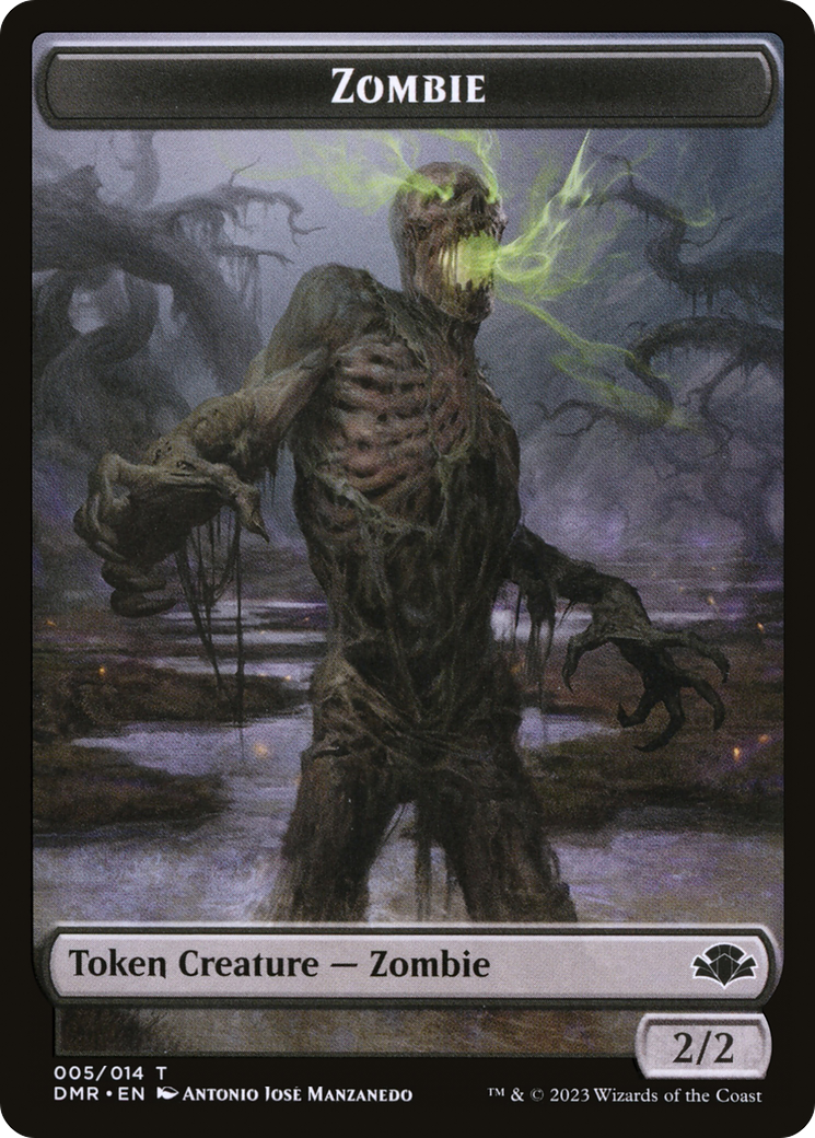 Zombie  [Dominaria Remastered Tokens] Foil