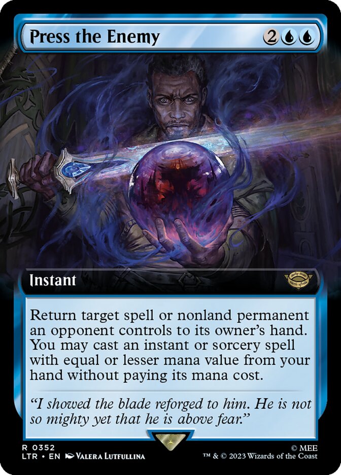 Press the Enemy (Extended Art) [The Lord of the Rings: Tales of Middle-Earth] Foil
