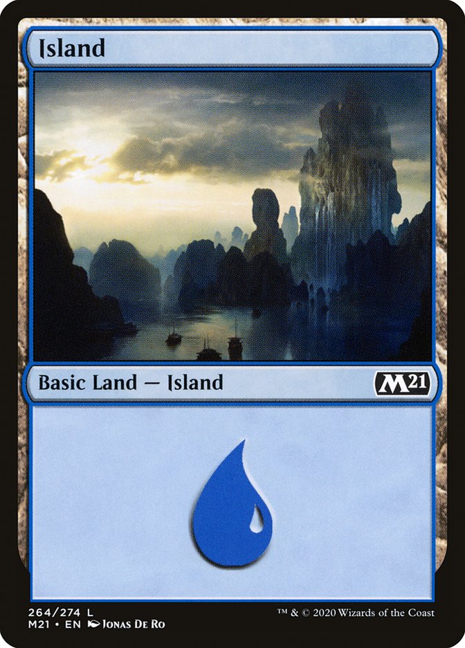 Island (264) [Core Set 2021] Foil