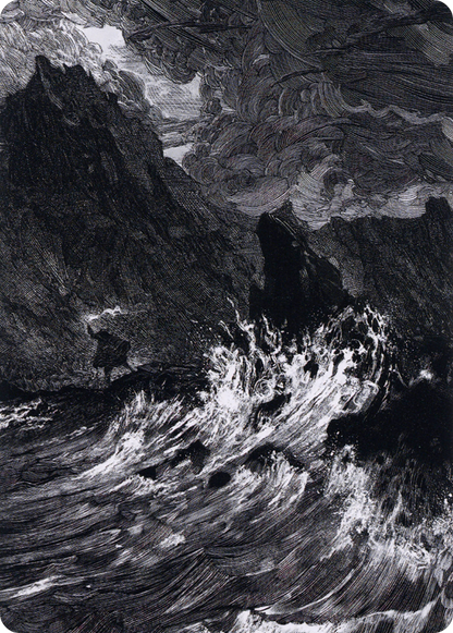 Island // Island  [Midnight Hunt Art Series] (Borderless) Foil