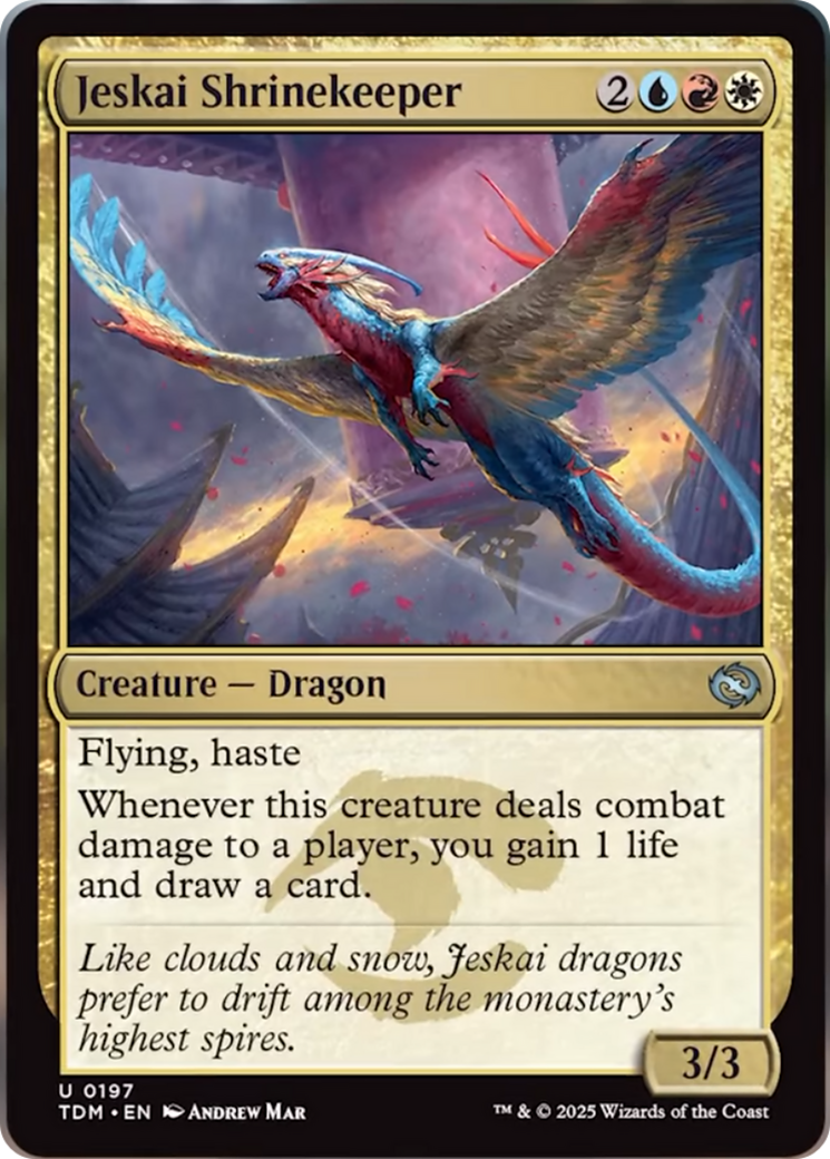 Jeskai Shrinekeeper [Tarkir: Dragonstorm] Foil