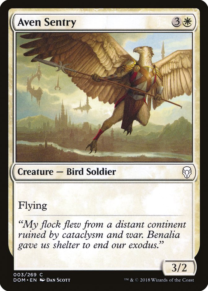 Aven Sentry [Dominaria] Foil