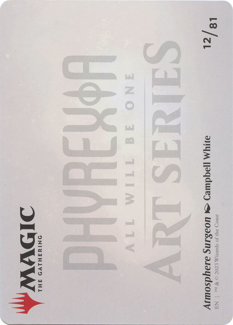 Atmosphere Surgeon // Atmosphere Surgeon  [Phyrexia: All Will Be One Art Series] (Borderless) Foil