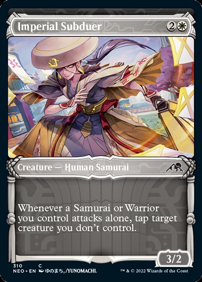 Imperial Subduer (Showcase Samurai) [Kamigawa: Neon Dynasty] Foil