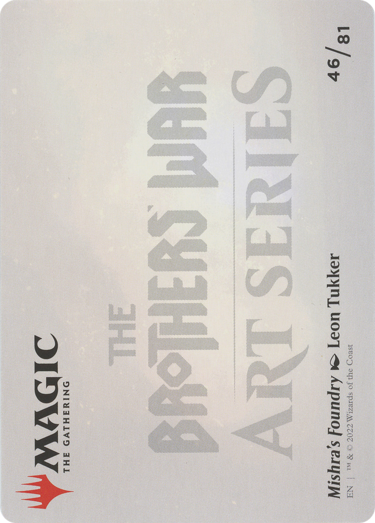 Mishra's Foundry // Mishra's Foundry  [The Brothers' War Art Series] (Borderless) Foil