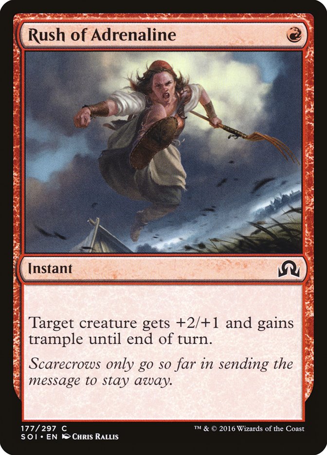 Rush of Adrenaline [Shadows over Innistrad] Foil