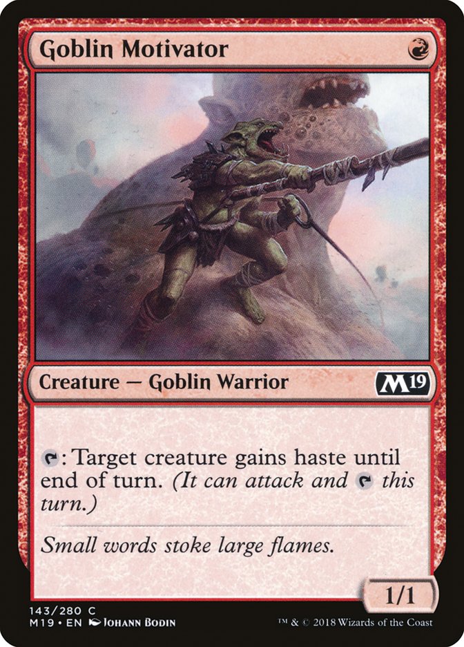 Goblin Motivator [Core Set 2019] Foil